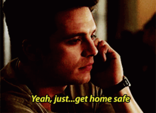 Yeah Just Get Home Safe GIF - Yeah Just Get Home Safe On The Phone GIFs
