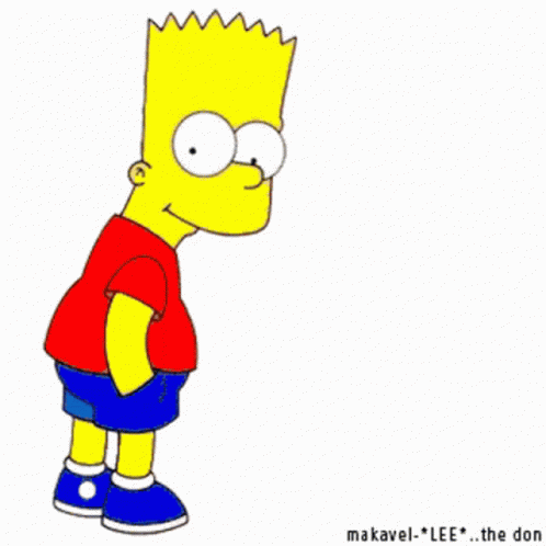Bart Simpson To All My Haters GIF