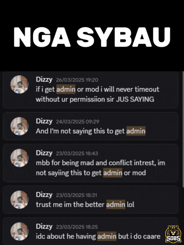 a screenshot of a conversation between dizzy and another person