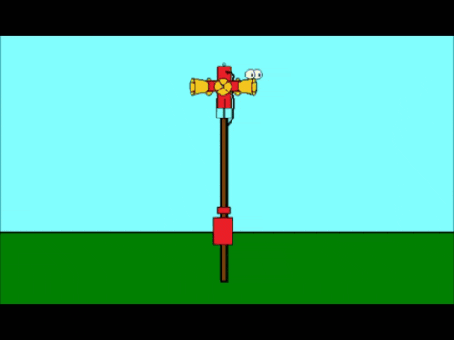 a cartoon drawing of a fire hydrant with a smiley face on it