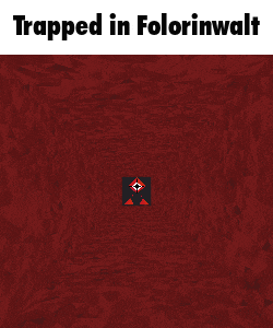 a poster that says trapped in folorinwalt