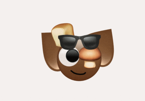 a picture of a face with sunglasses and the words " i love you " below it