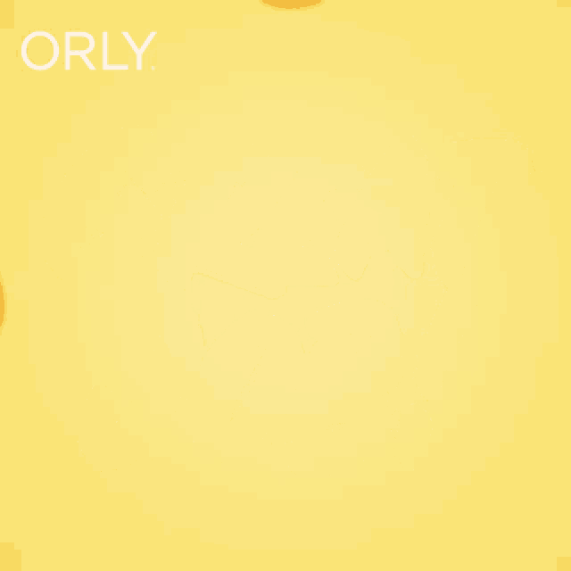 two bottles of orly breathe nail polish are displayed on a yellow background