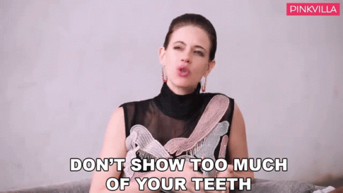 Dont Show Too Much Of Your Teeth Kalki Koechlin GIF - Dont Show Too Much Of Your Teeth Kalki Koechlin Pinkvilla GIFs
