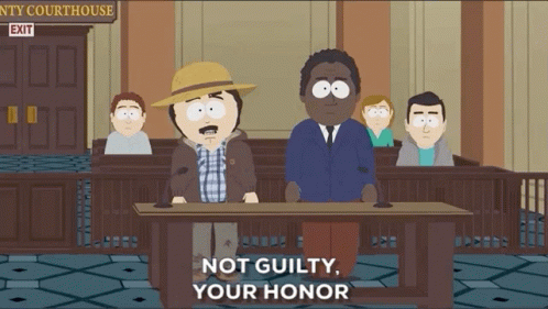 Not Guilty Your Honor Randy Marsh GIF
