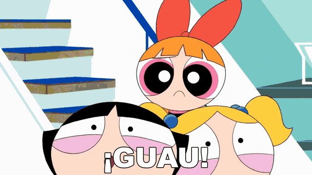 a cartoon character says " guau " in spanish