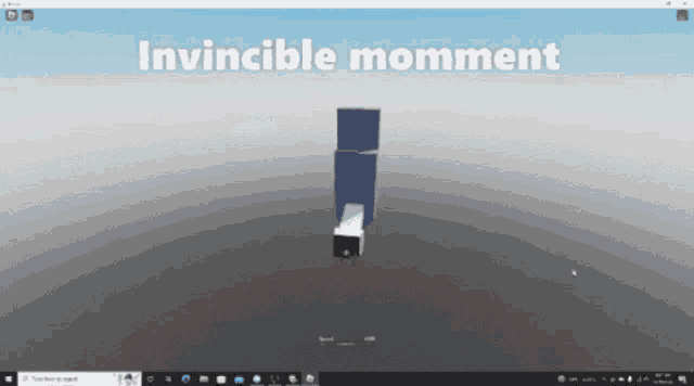 a computer screen with the words invincible momment on the top