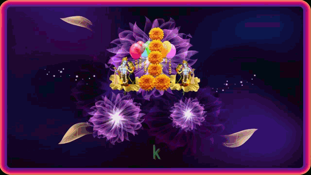 Jai Sh Krishna Flowers GIF - Jai Sh Krishna Flowers Balloons GIFs