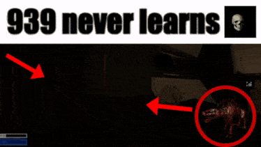 a poster that says 939 never learns next to a picture of a skull