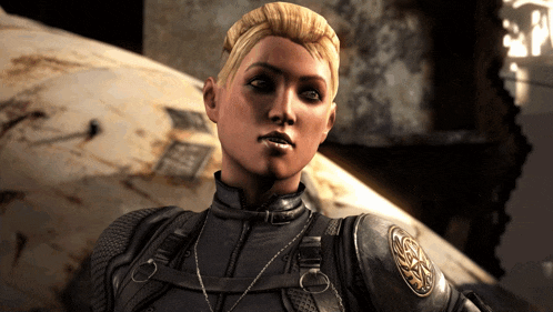 a woman in a military uniform has a badge on her chest that says gs