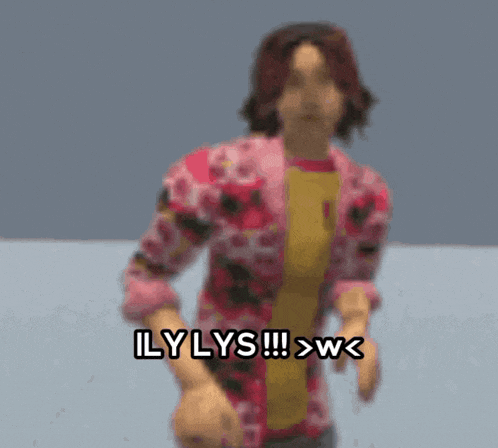 a blurry image of a person with the words ily lys written on the bottom
