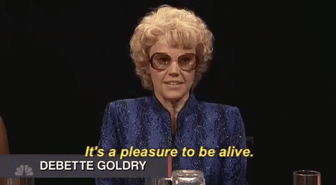 Loving Life GIF - Its A Pleasure To Be Alive Snl Saturday Night Love GIFs