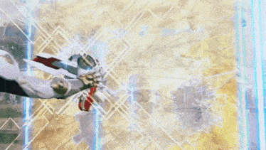 a robot is standing in front of a broken window