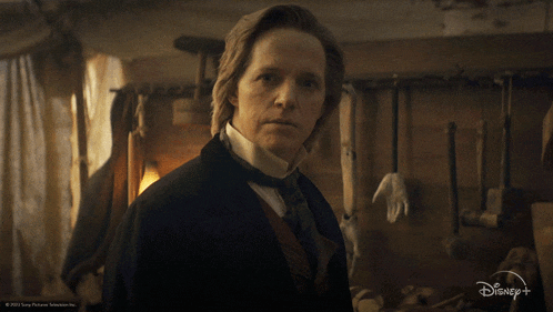 a man in a suit says very exquisite in a disney + ad