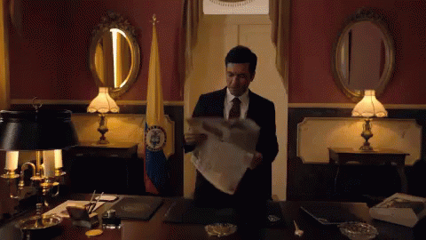 Throwing Down The Newspaper GIF - Narcos Narcos Gif GIFs