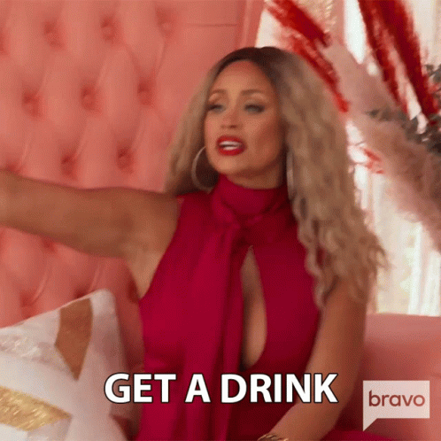Get A Drink Real Housewives Of Potomac GIF - Get A Drink Real Housewives Of Potomac Have A Drink GIFs
