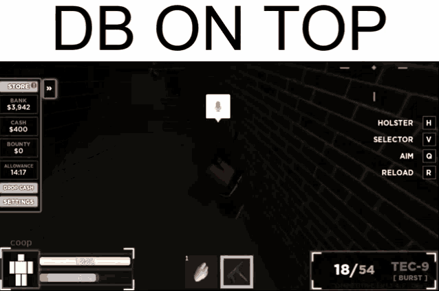 a screenshot of a video game with the words db on top