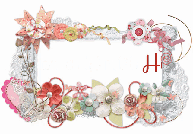 a sign that says oth birthday is surrounded by flowers and lace