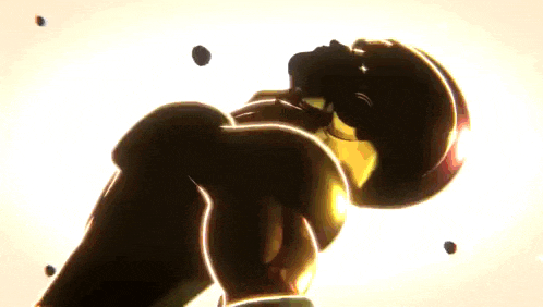 a close up of a person 's torso with a glowing light coming out of it