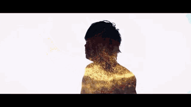 a silhouette of a man with a crown on his head taking a selfie