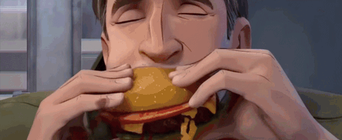 Peter B Parker Eating Burger Slowly Spider Man GIF - Peter B Parker Eating Burger Slowly Slow Eating GIFs