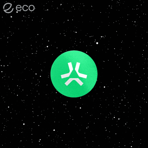 a green circle with a white symbol on it