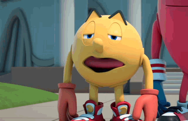 Pac Man Tongue Tied GIF - Pac Man Tongue Tied Speechless GIFs