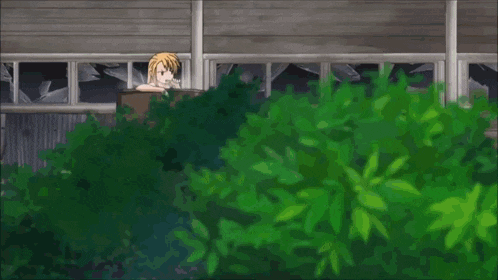 a naked anime girl is brushing her teeth while a cat screams in the background