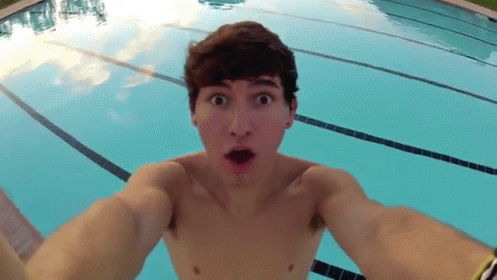 Jc Is Perfect  GIF - Pool Splash Selfie GIFs
