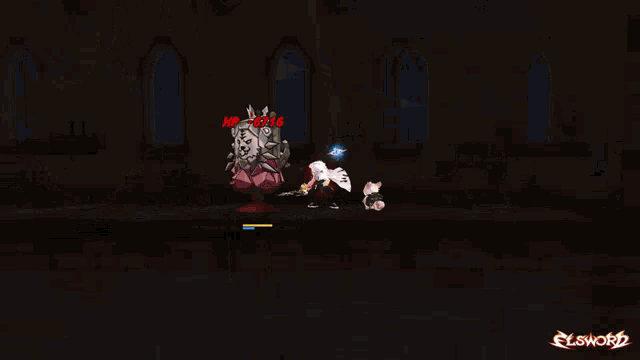 a video game with the word elsword on the bottom left