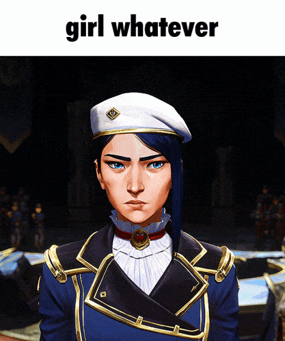 a picture of a woman with the words girl whatever on the top