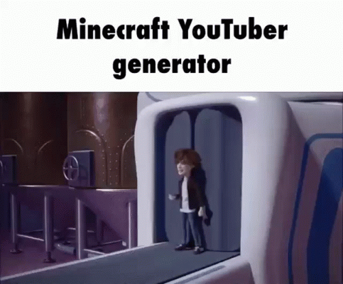 Minecraft Youtuber GIF
