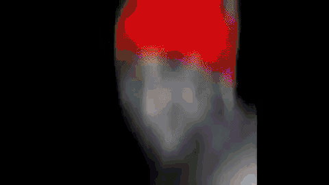 a close up of a person 's hand with a black background