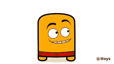 a cartoon character with hearts in his eyes and a tongue sticking out .