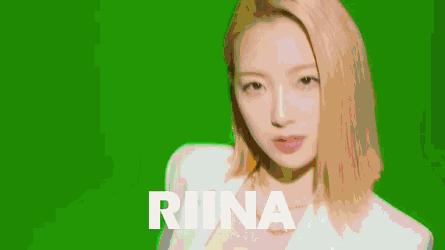 a green screen with the words hi-key in white