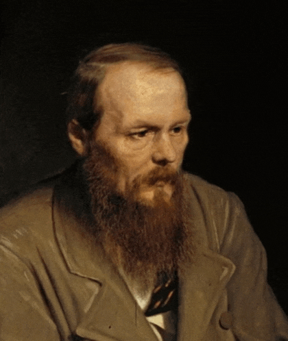 a painting of a man with a beard and a tie