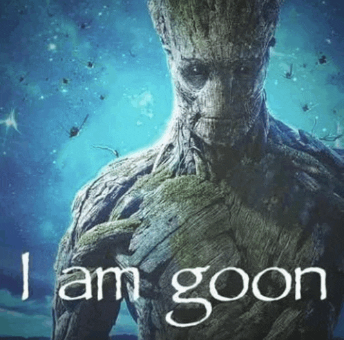 a poster of groot from guardians of the galaxy
