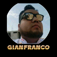 a man wearing sunglasses and the name gianfranco on the bottom