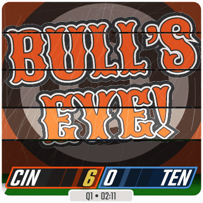 a scoreboard for a game between bulls and eagles with a score of 6 to 0