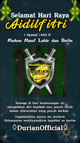 a poster that says selamat hari raya aidil fitri