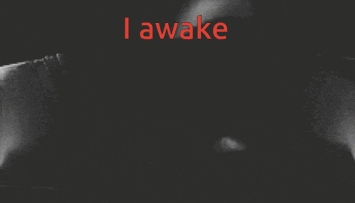 a black and white photo of darth vader with the words i awake behind him