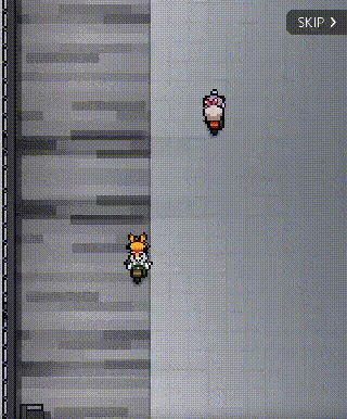 a screenshot of a video game that says skip on the bottom