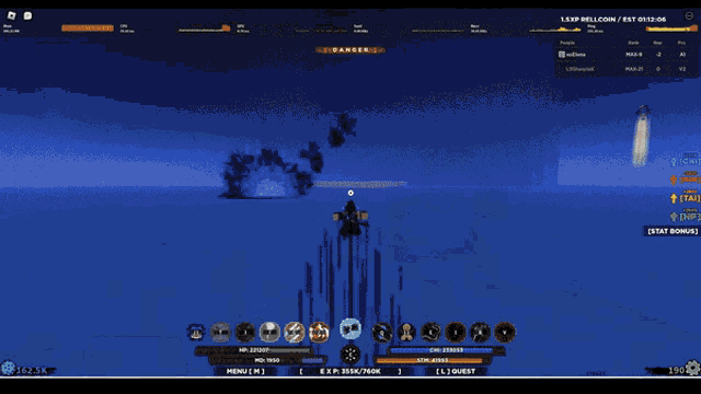 a screenshot of a video game shows damage taken at 4040