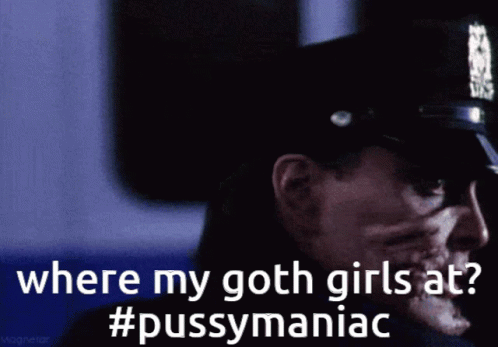 Maniac Cop Goth GIF - Maniac Cop Goth Goth Girls GIFs