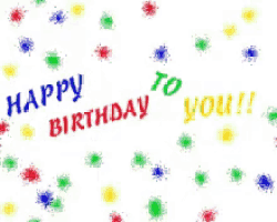 a red green yellow and blue balloon are flying in a row