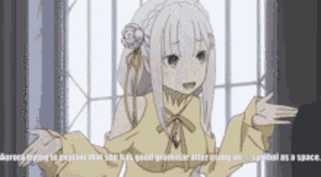 Emilia Grammar GIF - Emilia Grammar Rezero GIFs