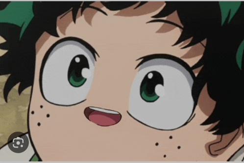 a close up of a cartoon character 's face with a smiley face