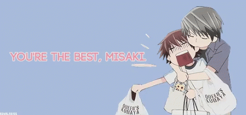 Youre The Best Misaki GIF - Youre The Best Misaki Hugging GIFs