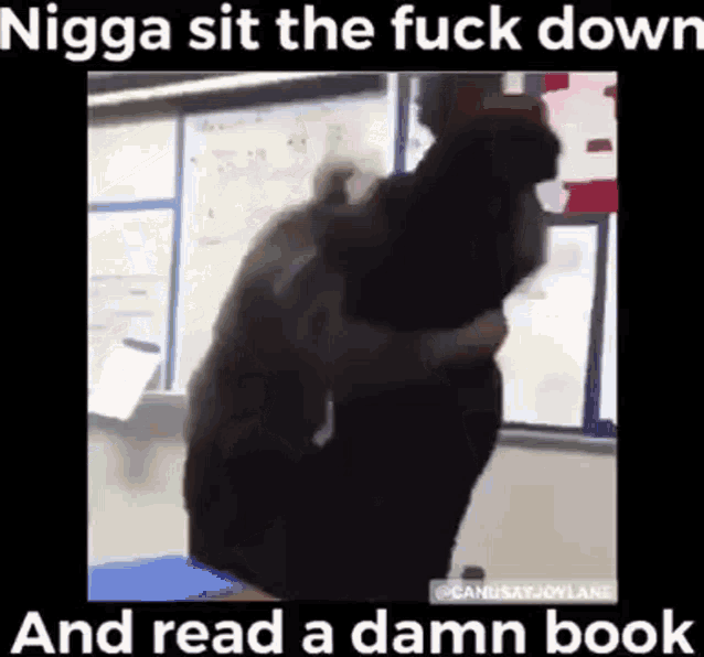 Book Fight GIF