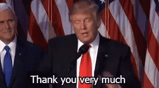 Thank You Very Much Trump GIF - Thank You Very Much Trump GIFs